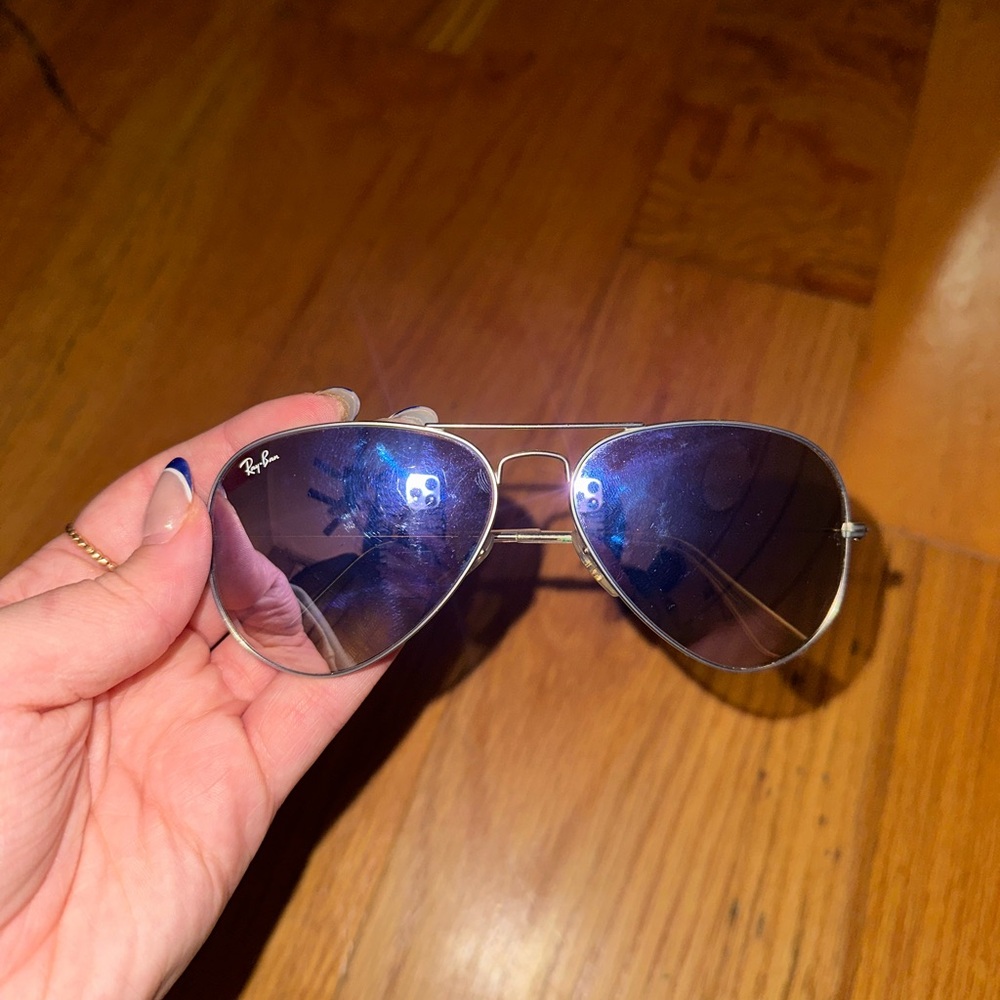 Ray-Ban Aviator Sunglasses - Purple Lens